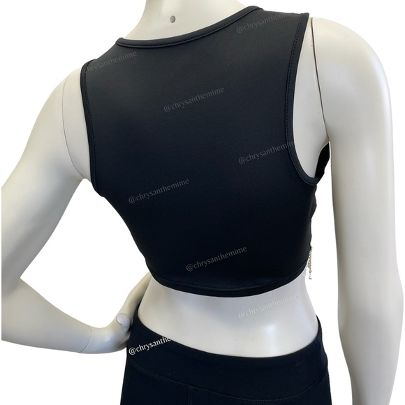 NWT • Rhinestone Fringe Crop Tank Top - Picture 6 of 9